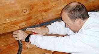 Log Home Backer Rod Chinking